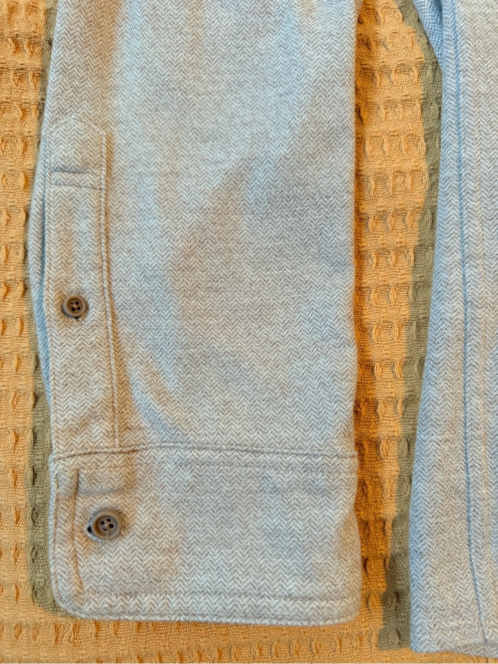 VRST Light Gray Button-Front Shirt Jacket - Picture 5 of 5